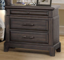 2 Drawer Nightstand Elegant Design - Mahogany by HouseOfZazla
