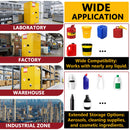 90 Gal Flammable Safety Cabinet, 43"W x 34"D x 65"H by HouseOfZazla