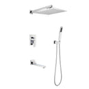 Wall Mounted Shower System Combo with Hand Shower