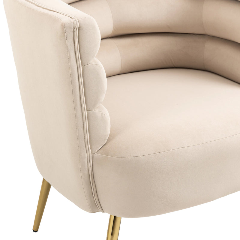 Accent Chair, leisure single chair with Golden feet