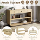 Console Table With 3 Soft Close Drawers & 2 Open Shelves by HouseOfZazla