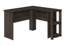 L-Shaped Corner Computer Desk with Storage Shelves by HouseOfZazla