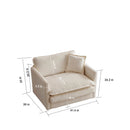 Comfy Deep Single Seat Sofa Upholstered Reading Armchair by HouseOfZazla