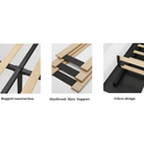 Queen Size Bed Frame with Headboard and 4 Storage Drawers, Queen Bed Frame with Charging Station and LED Lights, Wood Slats, Easy Assembly,No Box Spring Needed,Industrial Gray