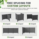 50" W x 49" H Outdoor Privacy Screen with Aluminum Posts by HouseOfZazla