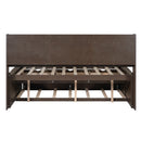 Captain Bed With Built In Bookshelves, 3 Storage Drawers, And Trundle