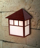 10"H Artisan 1-Light Architectural Bronze Pocket Outdoor Wall Light by LampsUSA