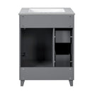 Transitional Style Bathroom Vanity Cabinet With Ceramic Sink by HouseOfZazla