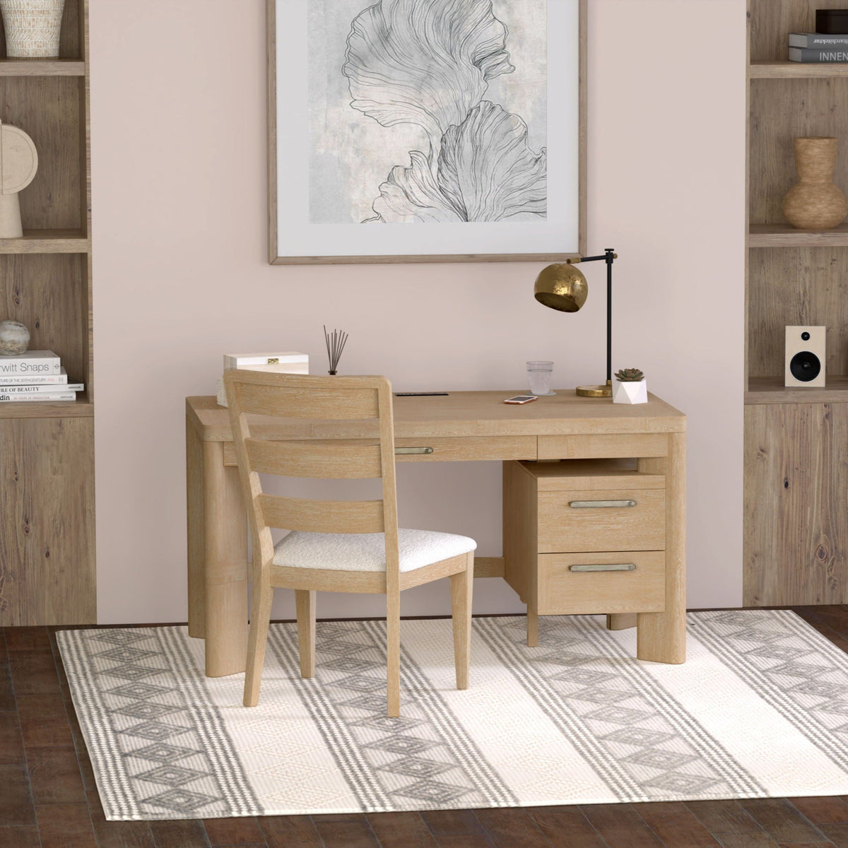 Desk - Tan - Wood, photo 3 of 9