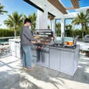 DIY 43-Inch 6-Burner Deluxe Stainless Steel Gas Outdoor Kitchen Grill