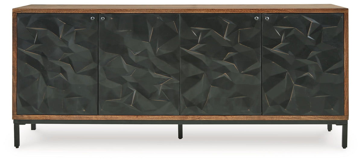 Dorannby - Accent Cabinet - Black / Brown, photo 3 of 7