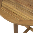 Outdoor Half Round Folding Acacia Wood Bistro Table by HouseOfZazla