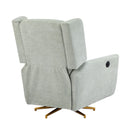 Power Recliner Chair Swivel with Boucle Upholstery and 360° Swivel by HouseOfZazla