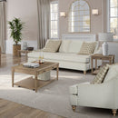 Sofa Single Reverable Cushion With 2 Pillows - Off White by Unique Piece Furniture