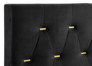Kendall Upholstered Eastern King Panel Bed Black