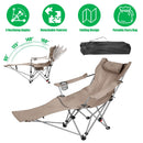 Reclining Camping Chair with Footrest – 4-Position Adjustable