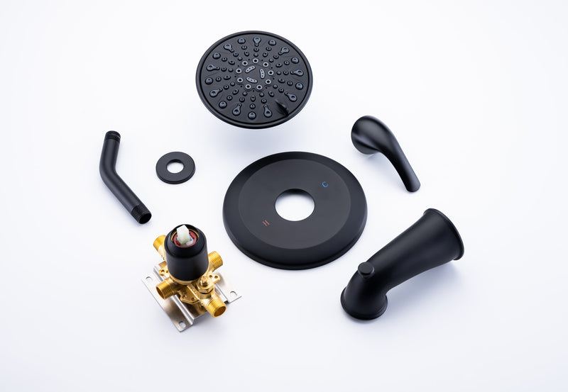 6 In. Detachable Handheld Shower Head Shower Faucet Shower System