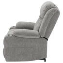Beca - Upholstered Power Lift Recliner With Cupholders And USB Charging by HouseOfZazla