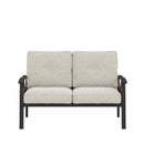 All-Weather Loveseat 2 Seats Sofa With Cushions by HouseOfZazla