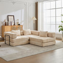 Convertible Floor Sofa Bed, Boneless Modular Sectional Sofa For Living Room