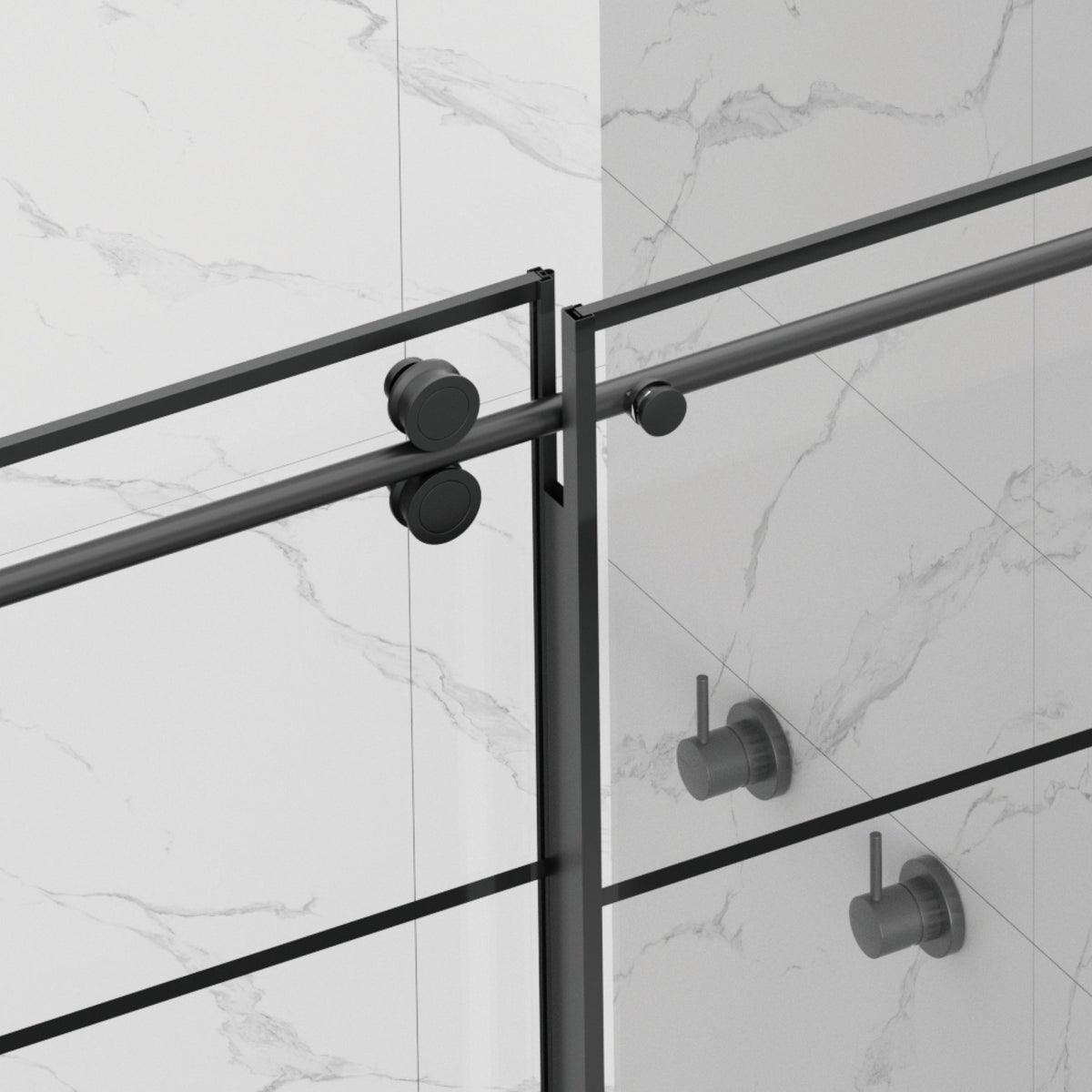 Matte Shower Doors - 56-60" W x 72" H, photo 6 of 10