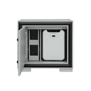 Adelaide - Nightstand With Cooler And Speaker - Gray / Black by HouseOfZazla
