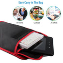 80 Keys Wired Keyboard Mini USB Connector Keyboard Portable Durable Keyboard w/ Carry Bag Tablet Stand for Android Window Tablet