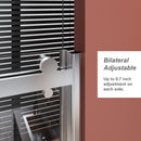 Frameless Shower Door Single Sliding, Adjustable Zinc Roller Rail - Chrome by HouseOfZazla