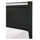 Contemporary Panel Bed With Accents