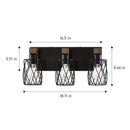 Bathroom Vanity Light, Wall Sconce With Cage Shade by HouseOfZazla
