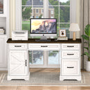 58" Farmhouse Executive Desk