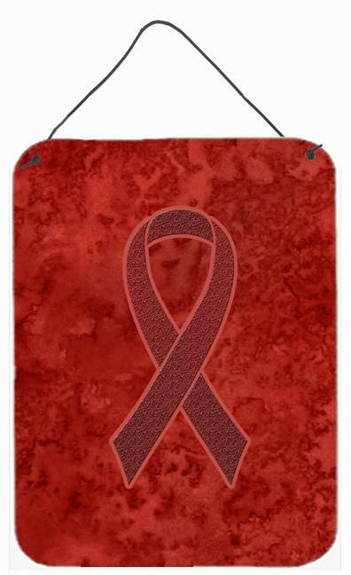 Burgundy Ribbon for Multiple Myeloma Cancer Awareness Wall or Door Hanging Prints AN1214DS1216