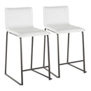 Mara - Upholstered Contemporary Counter Stool (Set of 2) by HouseOfZazla