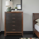 5 Drawer Chest, 2 Tone - Brown by HouseOfZazla