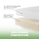 Slipcovered U Shape Sectional Sofa