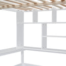 Loft Bed With Bookshelf, Drawers, Desk, And Wardrobe by HouseOfZazla