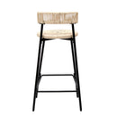 Boho Style Handwoven Paper Rope Counter Stools (Set of 2) by HouseOfZazla