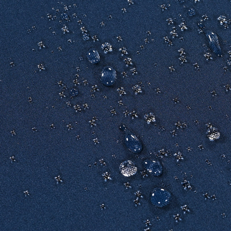 5 Pieces Outdoor Patio Furniture Set with Pet House Cool Bar and Retractable Side Tray, Rattan Wicker Patio Swivel Rocking Chairs Set of 2 with Ottomans for Backyard, Porch, Balcony, Navy Blue