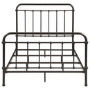 Livingston Metal Full Open Frame Bed Dark Bronze