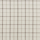 Plaid Faux Leather Tab Top Curtain Panel with Fleece Lining