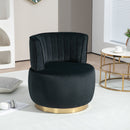 360 Degree Swivel Cuddle Barrel Accent Sofa Chair by Unique Piece Furniture