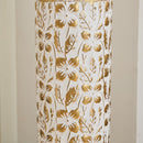 Mother's Day Gift Set Gilded White 3D Relief Flower Metal Vase Set - White / Gold by HouseOfZazla
