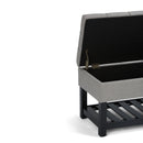 Saxon - Upholstered Transitional Storage Ottoman Bench by Unique Piece Furniture