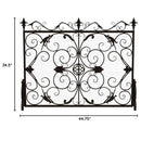 Darcie Wrought Iron Fireplace Screen Ornate Design by HouseOfZazla