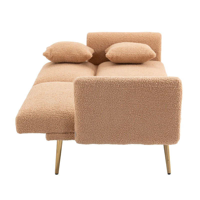 Walker Edison | Minimalist Loveseat Convertible Sofa Bed