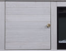 Terra - TV Stand Console With Fireplace - White Walnut by HouseOfZazla