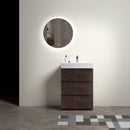 Alice - Bathroom Vanity With Large Storage Freestanding Bathroom Vanity, Sink For Modern Bathroom, One-Piece Sink Basin Without Drain And Faucet