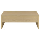 Canoga Engineered Wood Lift Top Coffee Table Light Oak