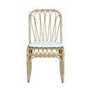 Outdoor Wicker Dining Chairs With Washable Cushion (Set of 2)
