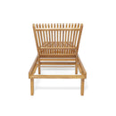 Nadine Stylish Chaise Lounge Chair - Teak by HouseOfZazla